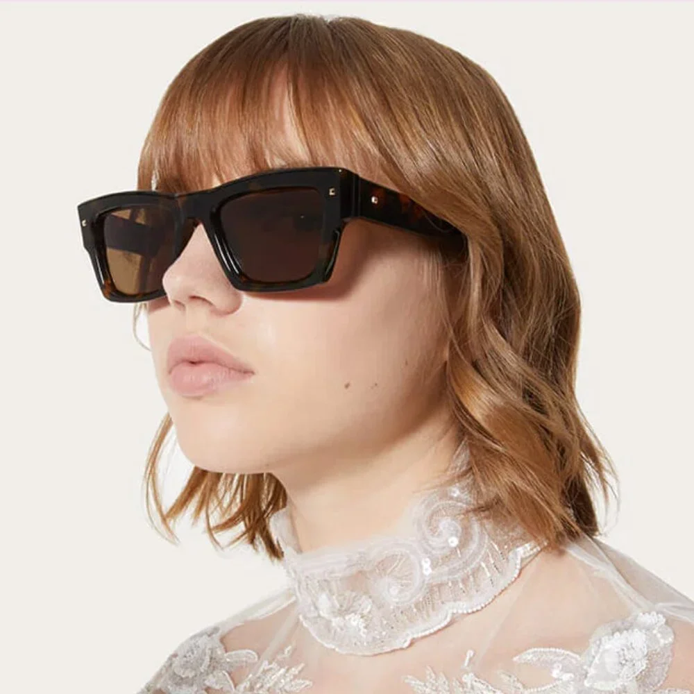 NEW XXII VLS-106B-53 VALENTINO SUNGLASSES HAVANA UNISEX EYEWEAR VALENTINO